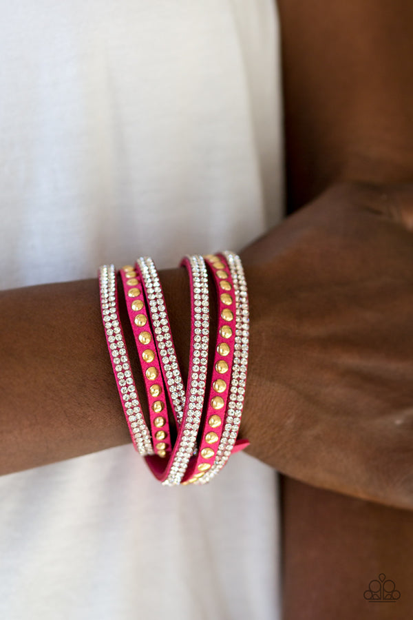 Pink wrap bracelet from the boutique's online archive